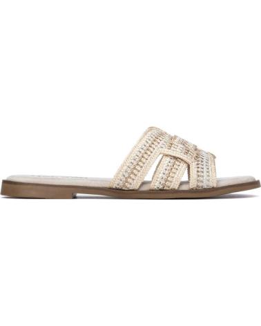 REFRESH SANDALIA PLANA CON TIRAS TRENZADAS 175220 BEIGE