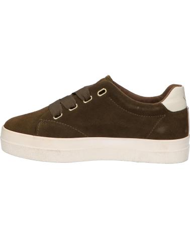 GANT GANT AURORA WILDLEDER-SNEAKER MIT PLATEAU DARK OLIVE