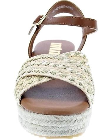 MTNG SANDALIAS LITA CON PLATAFORMA DE ESPARTO BEIGE