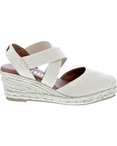 MTNG ALPARGATAS MADA CON CUÑA Y TIRAS CRUZADAS BEIGE