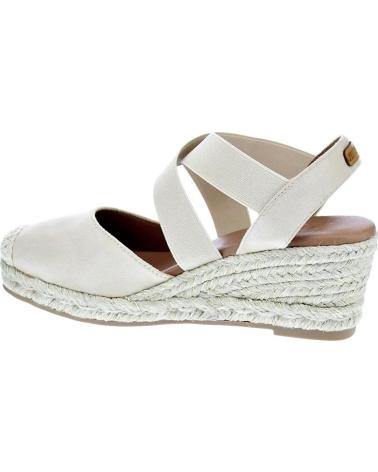 MTNG ALPARGATAS MADA CON CUÑA Y TIRAS CRUZADAS BEIGE