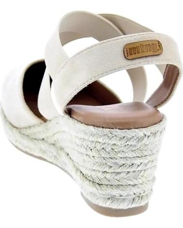 MTNG ALPARGATAS MADA CON CUÑA Y TIRAS CRUZADAS BEIGE