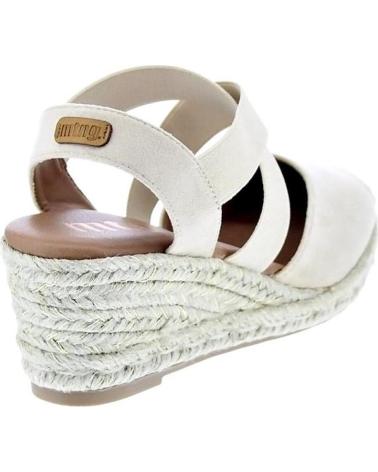 MTNG ALPARGATAS MADA CON CUÑA Y TIRAS CRUZADAS BEIGE