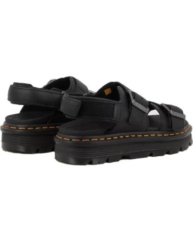 DR MARTENS SANDALIAS PLANAS DR MARTENS ZEBZAG CON HEBILLAS NEGRO
