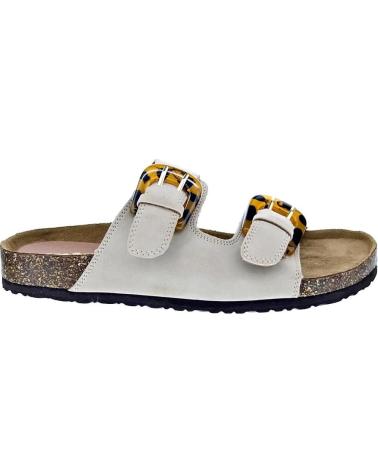 MTNG SANDALIAS LAZY DE DOBLE HEBILLA CON SUELA DE CORCHO BEIGE