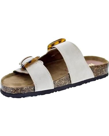 MTNG SANDALIAS LAZY DE DOBLE HEBILLA CON SUELA DE CORCHO BEIGE