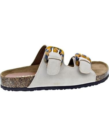 MTNG SANDALIAS LAZY DE DOBLE HEBILLA CON SUELA DE CORCHO BEIGE