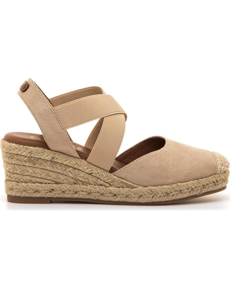 MTNG ESPADRILLAS MADA CON ZEPPA E CINTURINI INCROCIATI BEIGE