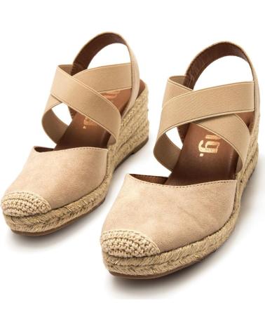 MTNG ESPADRILLAS MADA CON ZEPPA E CINTURINI INCROCIATI BEIGE