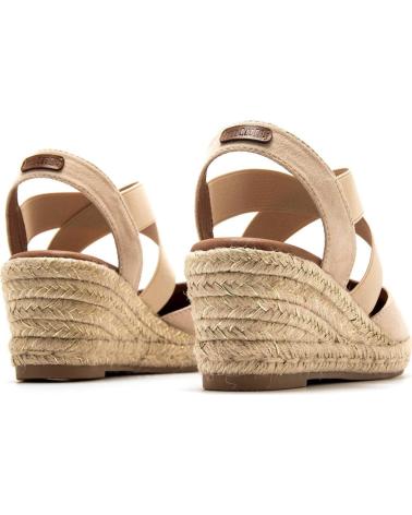 MTNG ESPADRILLAS MADA CON ZEPPA E CINTURINI INCROCIATI BEIGE