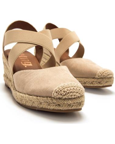 MTNG ESPADRILLAS MADA CON ZEPPA E CINTURINI INCROCIATI BEIGE