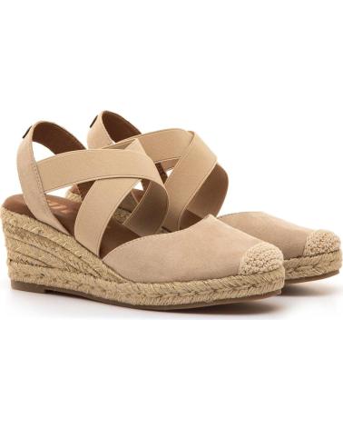 MTNG ESPADRILLAS MADA CON ZEPPA E CINTURINI INCROCIATI BEIGE