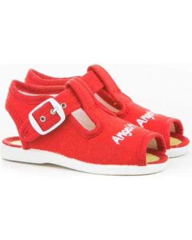 Sandalen für Mädchen und Junge ANGELITOS SANDALIA LONA 117 ROJO