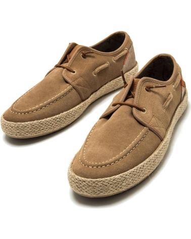 MTNG MOCASINES NÁUTICOS DE ANTE CON SUELA DE YUTE MODELO 84852 MARRóN