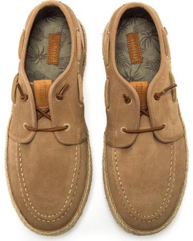 MTNG MOCASINES NÁUTICOS DE ANTE CON SUELA DE YUTE MODELO 84852 MARRóN