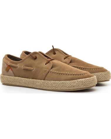 MTNG MOCASINES NÁUTICOS DE ANTE CON SUELA DE YUTE MODELO 84852 MARRóN