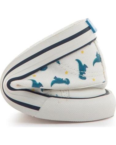 MTNG ZAPATILLAS INFANTILES CON VELCRO ESTAMPADO DINOSAURIOS BLANCO