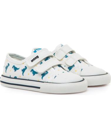 MTNG ZAPATILLAS INFANTILES CON VELCRO ESTAMPADO DINOSAURIOS BLANCO