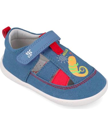 GARVALIN SANDALIAS RESPETUOSAS DE LONA LAGARTO 262343 INDIGOA631