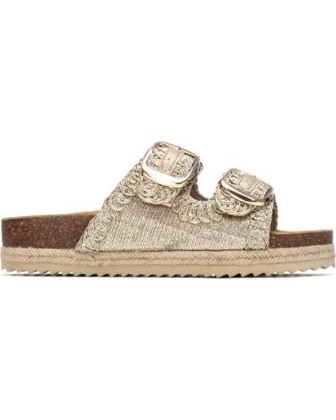 XTI SANDALIA PLANA XTI 145072 CON DOBLE HEBILLA ORO