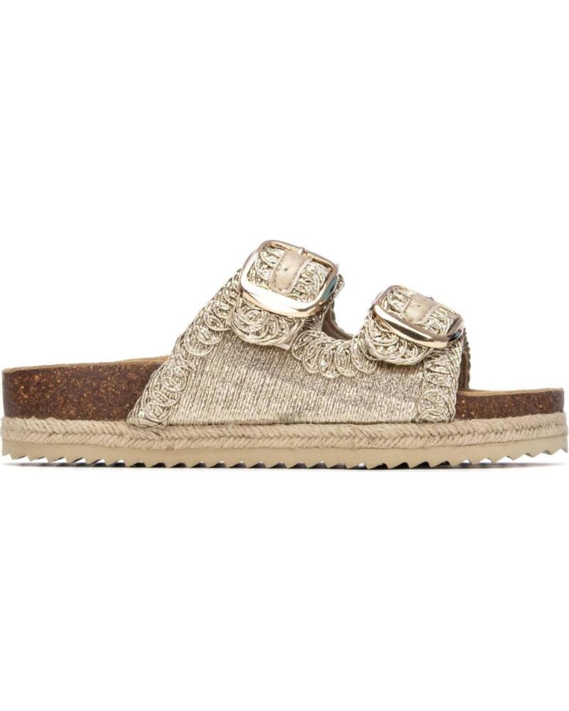 XTI SANDALIA PLANA XTI 145072 CON DOBLE HEBILLA ORO