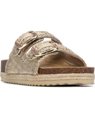 XTI SANDALIA PLANA XTI 145072 CON DOBLE HEBILLA ORO