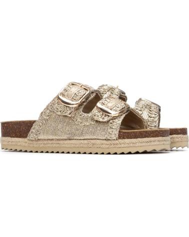XTI SANDALIA PLANA XTI 145072 CON DOBLE HEBILLA ORO