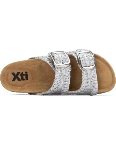 XTI SANDALIA XTI 145072 CON DOBLE HEBILLA PLATA