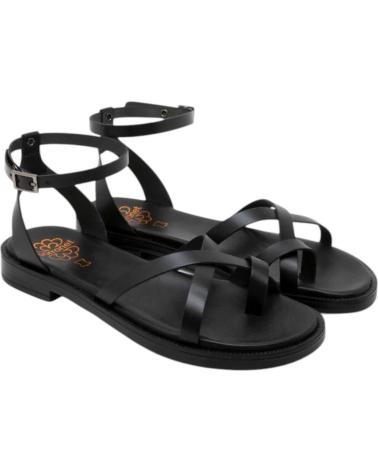 Inicio-PORRONET-SANDALIAS-PLANAS-MUJER-3230-NEGRO