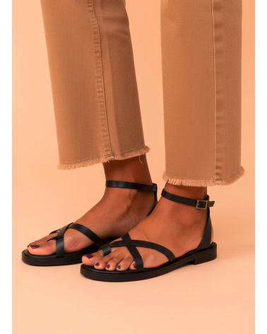 Inicio-PORRONET-SANDALIAS-PLANAS-MUJER-3230-NEGRO