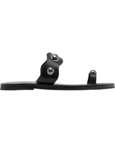 PORRONET SANDALIAS PLANAS CON TACHUELAS MODELO 3214 - REF 14982 NEGRO