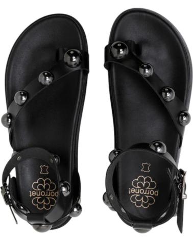 PORRONET SANDALIA 3290 CON TACHUELAS NEGRO
