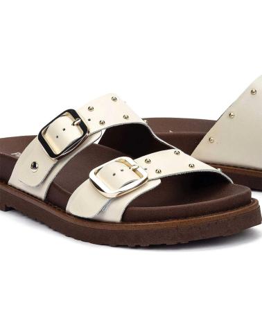 PIKOLINOS SANDALIAS AITANA W7Z-0939 PIKOLINOS DE PIEL CON HEBILLAS NATA