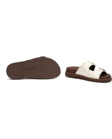 PIKOLINOS SANDALIAS AITANA W7Z-0939 PIKOLINOS DE PIEL CON HEBILLAS NATA