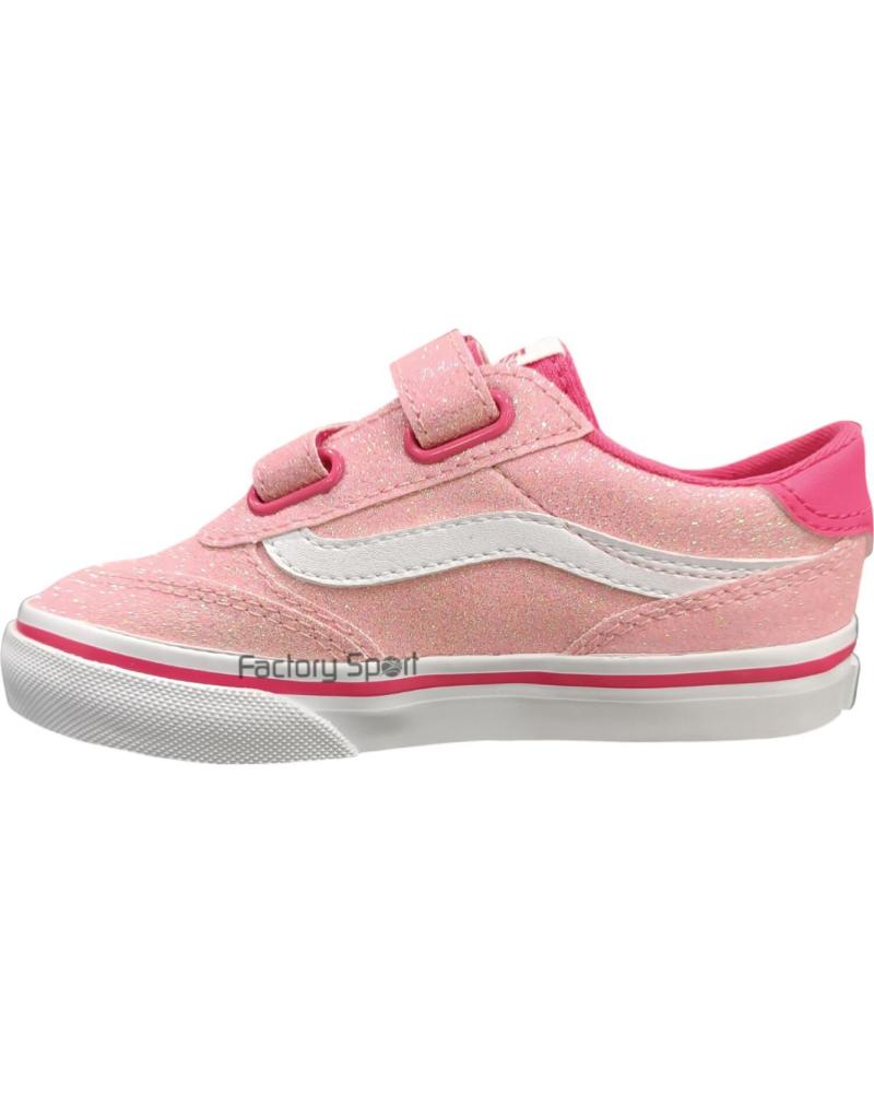 VANS OFF THE WALL VANS BROOKLYN LS GLITTER CON CIERRE DE VELCRO ROSA