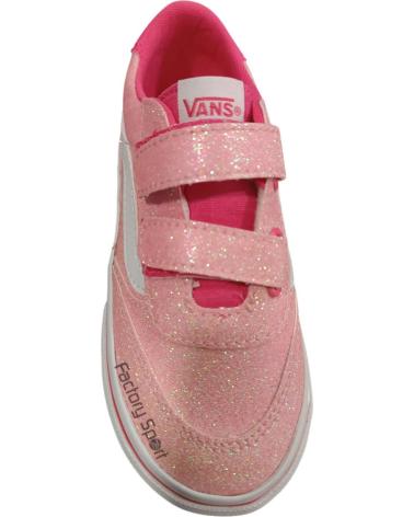 VANS OFF THE WALL VANS BROOKLYN LS GLITTER CON CIERRE DE VELCRO ROSA