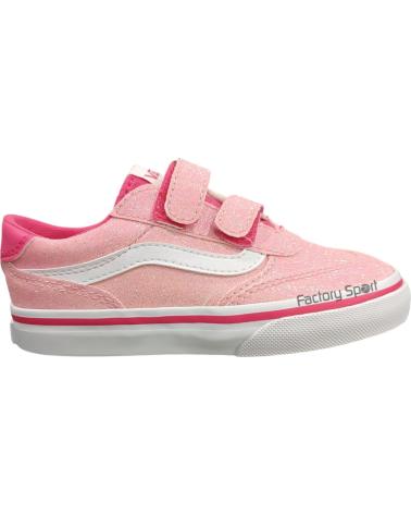 VANS OFF THE WALL VANS BROOKLYN LS GLITTER CON CIERRE DE VELCRO ROSA