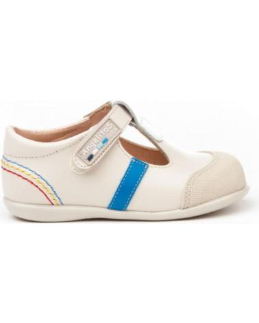 Zapatos de Niña y Niño ANGELITOS PEPITO SPORT PIEL 583 BEIGE