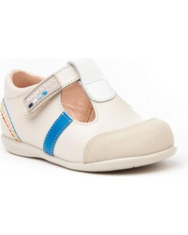 Zapatos de Niña y Niño ANGELITOS PEPITO SPORT PIEL 583 BEIGE