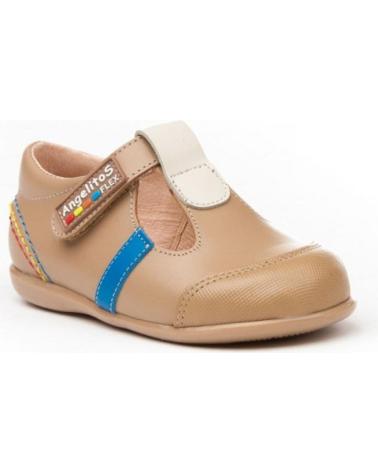 Zapatos de Niño ANGELITOS PEPITO SPORT PIEL 583 CAMEL