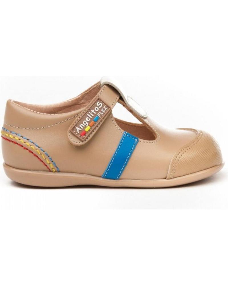 Zapatos de Niño ANGELITOS PEPITO SPORT PIEL 583 CAMEL