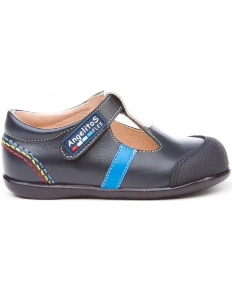 Zapatos de Niña y Niño ANGELITOS PEPITO SPORT PIEL 583 MARINO