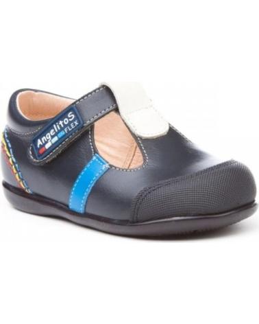 Zapatos de Niña y Niño ANGELITOS PEPITO SPORT PIEL 583 MARINO