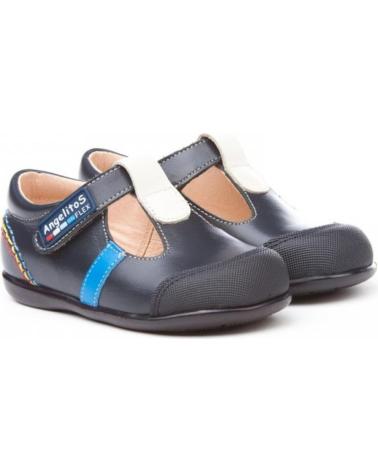 Zapatos de Niña y Niño ANGELITOS PEPITO SPORT PIEL 583 MARINO