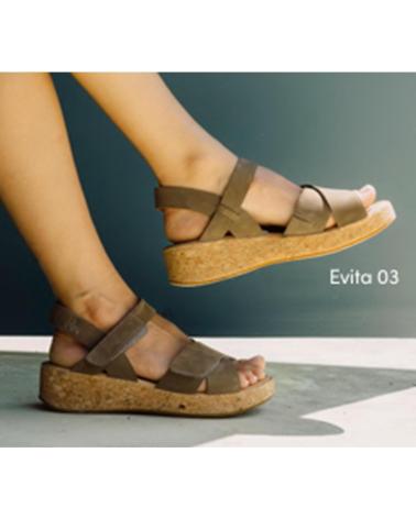 JOSEP SEIBEL SANDALIA EVITA-03 JOSEF SEIBEL EN PIEL NOBUCK TAUPE