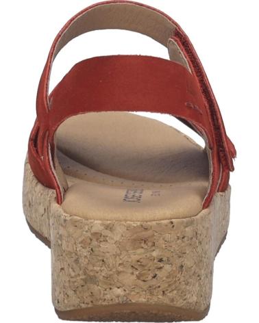 JOSEP SEIBEL SANDALIAS JOSEF SEIBEL EVITA-03 EN NOBUCK ROJO
