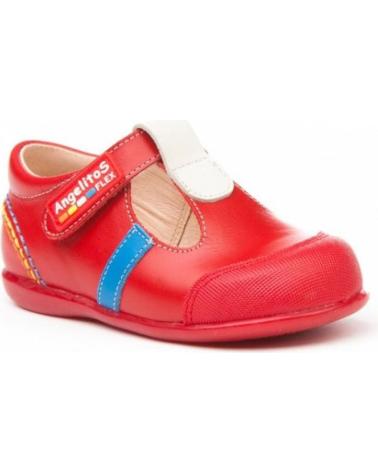 Zapatos de Niña y Niño ANGELITOS PEPITO SPORT PIEL 583 ROJO