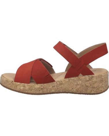 JOSEP SEIBEL SANDALIAS JOSEF SEIBEL EVITA-03 EN NOBUCK ROJO