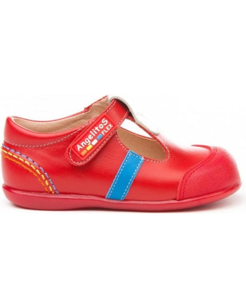 Zapatos de Niña y Niño ANGELITOS PEPITO SPORT PIEL 583 ROJO