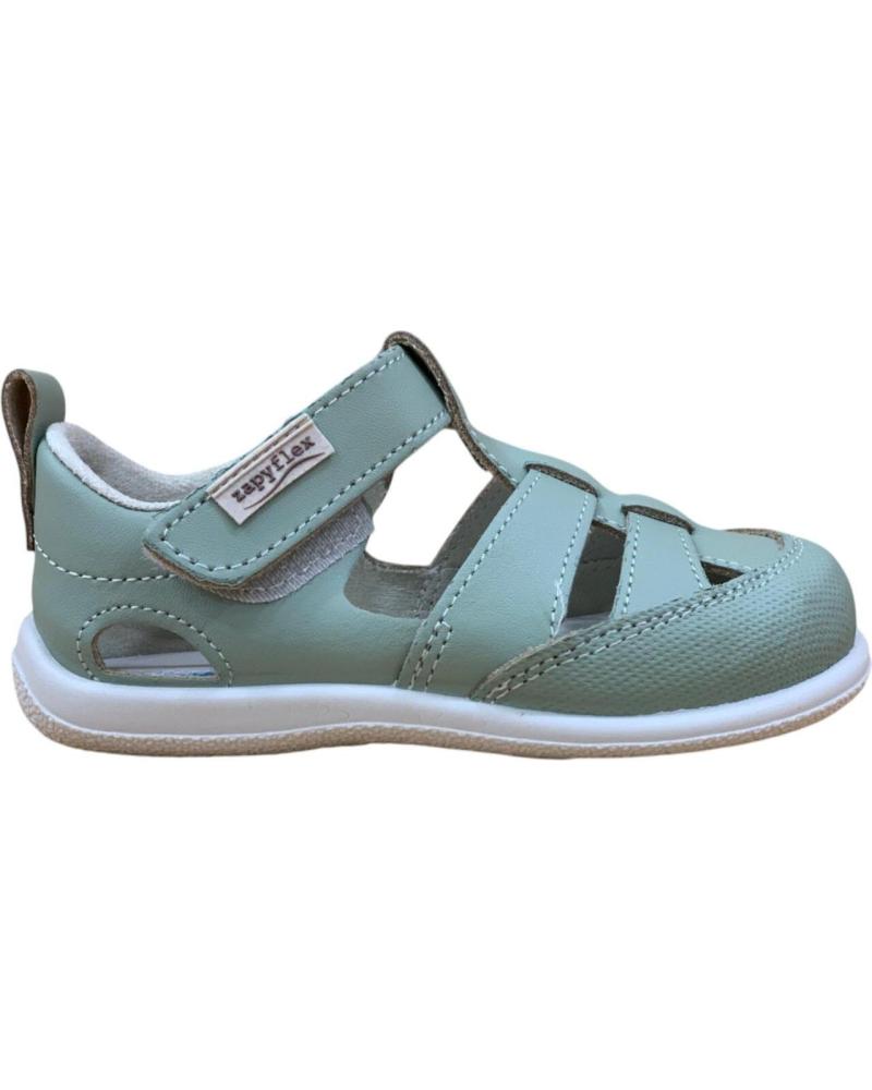 ZAPY SANDALIA CERRADA CON CIERRE DE VELCRO ZAPY VERDE